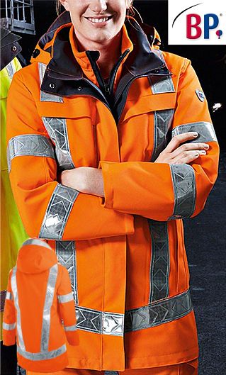 Warnschutzkleidung Arbeitsjacke orange Bundjacke Warnschutzjacke Knieschoner 