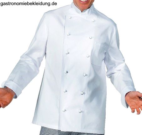 XXXL Profi Herren Kochjacke weiss Knöpfe Koch Bäcker Gastro Chef basic Gr 3XL 